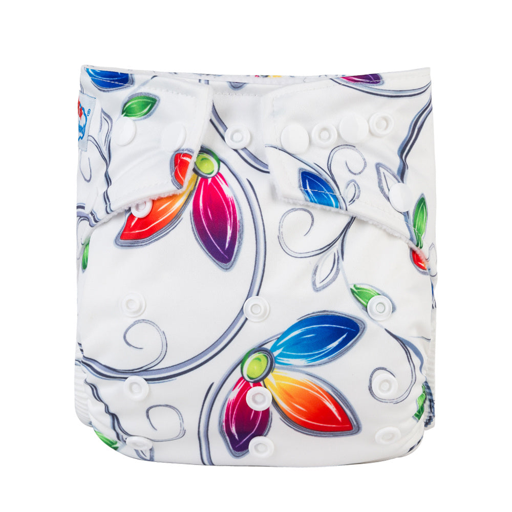Baby Girls Waterproof Cloth Diaper Reusable Adjustable for 2.7-15kg