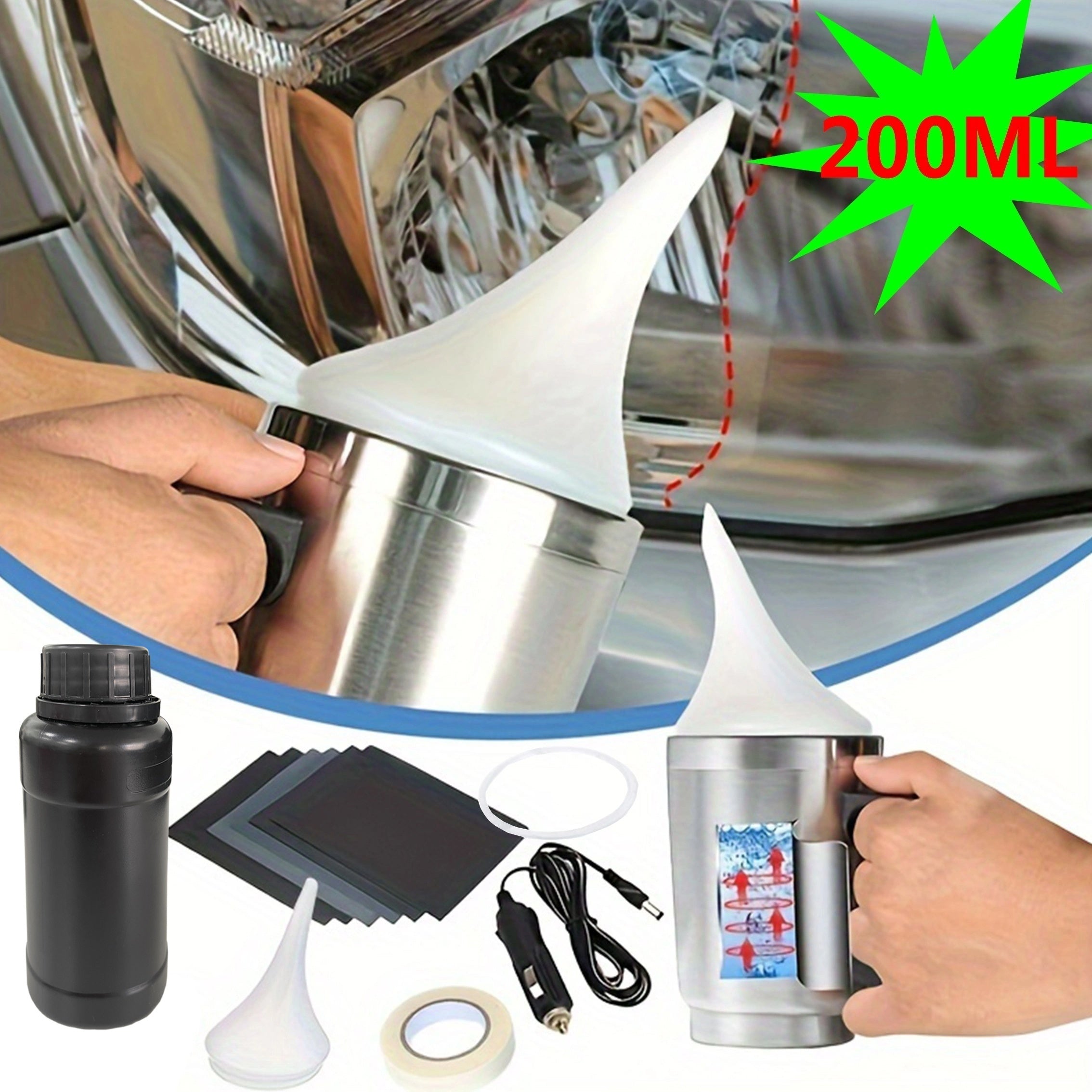 Car Headlight Lens Repair Kit for Restoring Clear Plastic