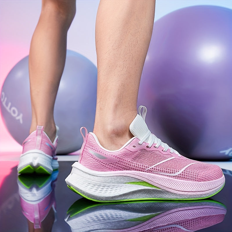 Erkaklar uchun yengil vaznli yugurish poyabzallari, zarba qabul qilish, gradient rang va tashqi mashg'ulotlar uchun sirpanmas dizayn.