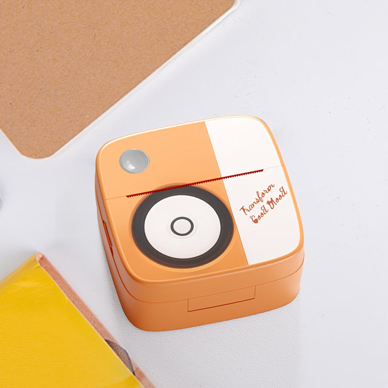 DOLEWA Портативный Мини Принтер - Безчернильная Термопечать, Беспроводное Подключение для iOS и Android, Перезаряжаемая Батарея, Включает Рулоны Бумаги, USB Зарядка, Компактный Дизайн в Розовом/Белом.