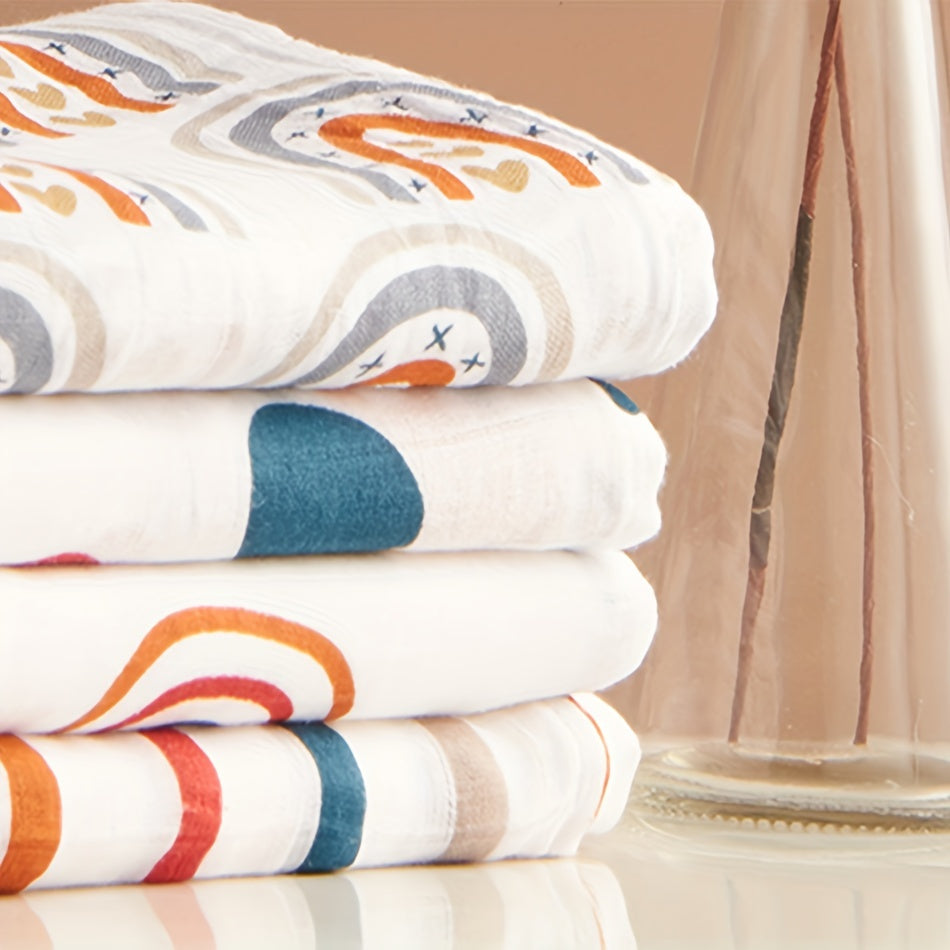 Muslin Cotton Summer Blanket Lightweight Breathable Throw for Living Room