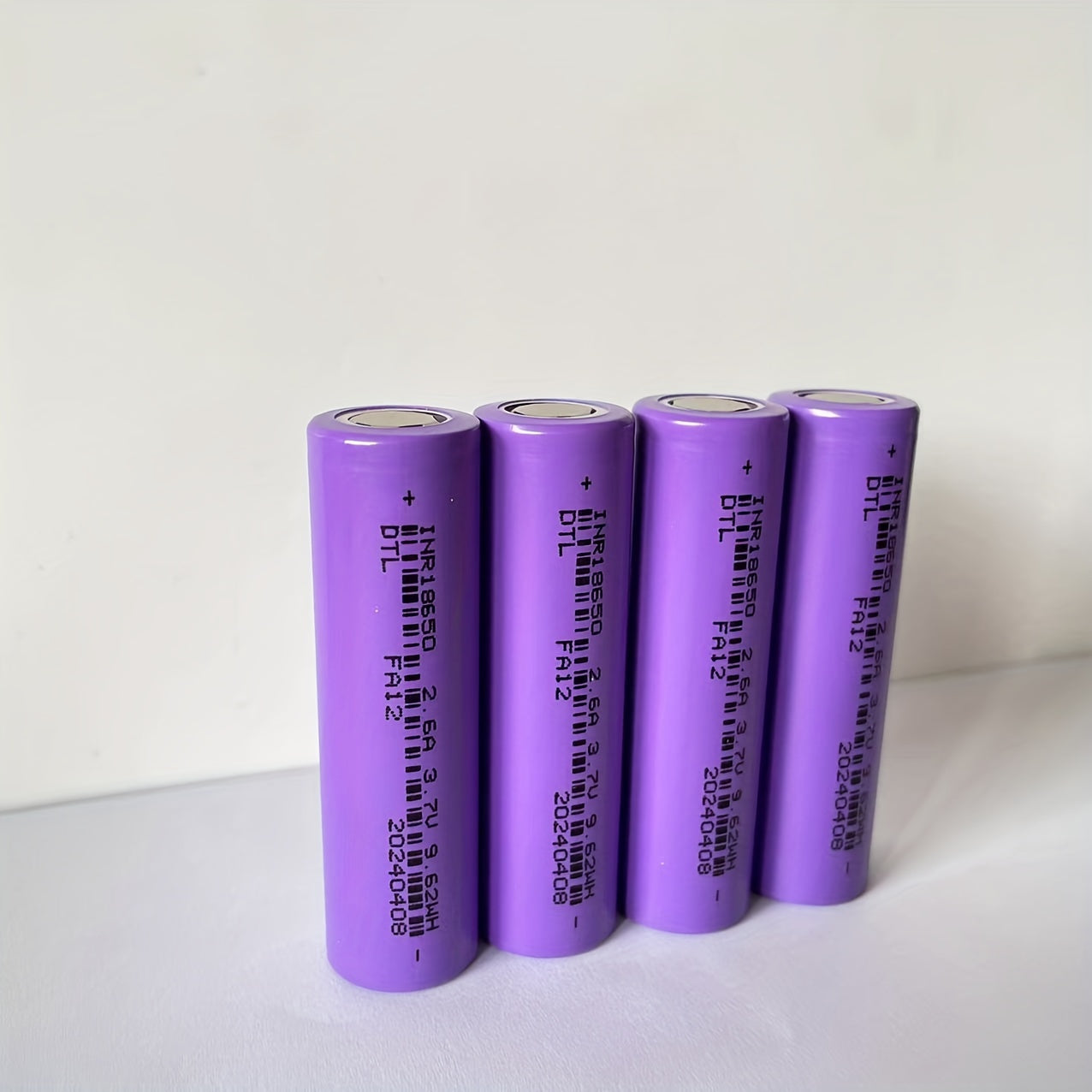 Rechargeable 18650 Lithium Battery 2600mAh Flat Head Long Lasting Power