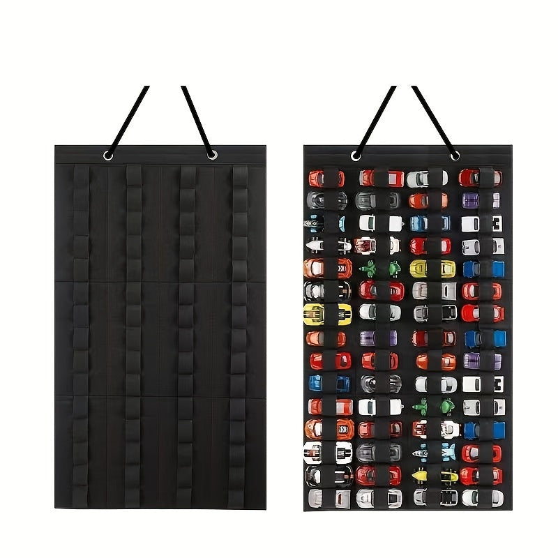 Estantería de almacenamiento de pared con 10 estantes de poliéster para organización de juguetes en la sala de estar