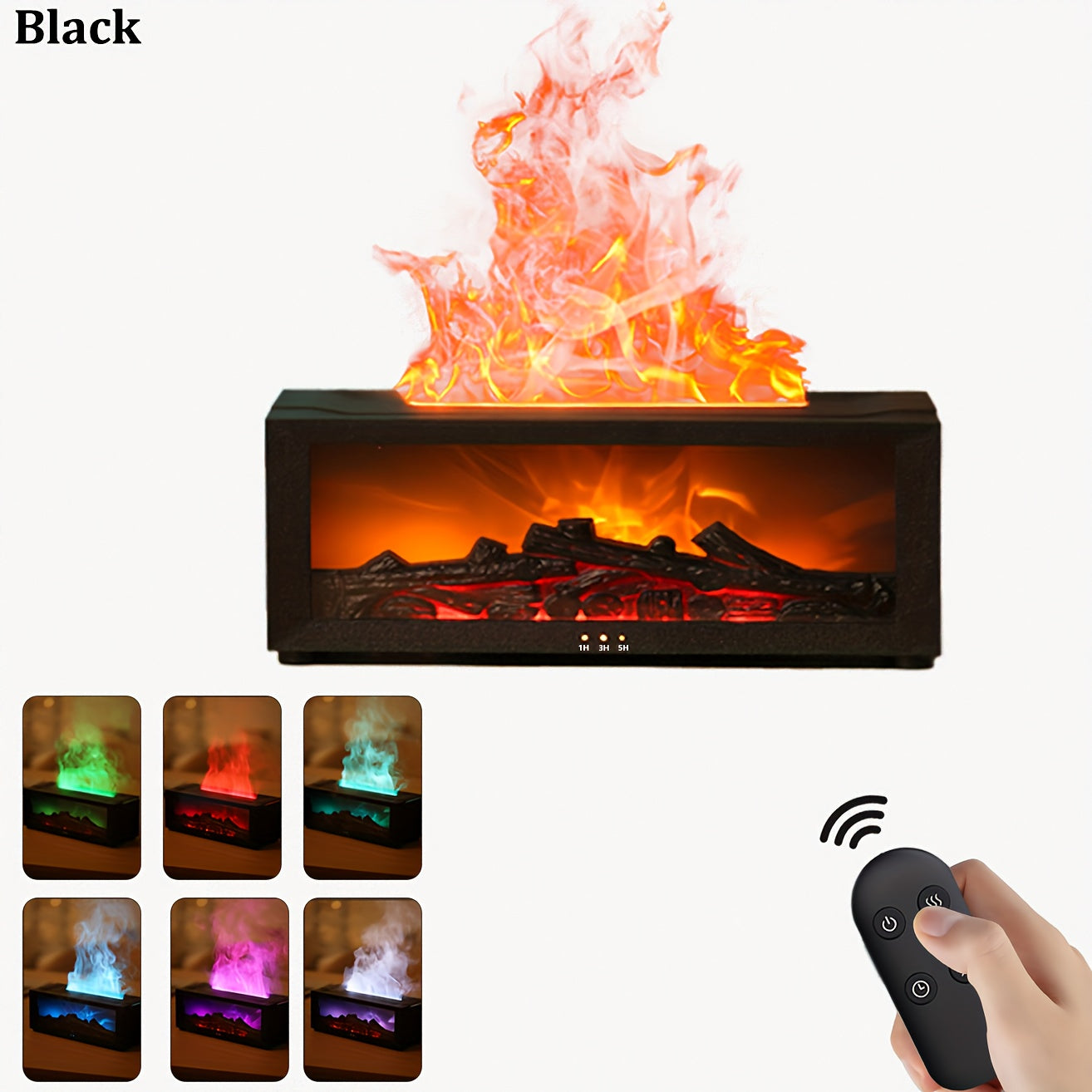 Indoor Flame Humidifier for Bedroom Office Long-Lasting Diffuser