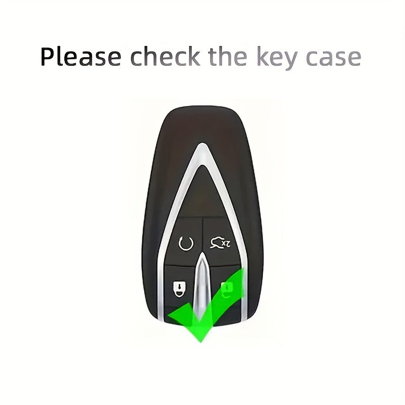 Universal TPU Car Remote Key Fob Cover Gray Slim Shockproof Protective Shell