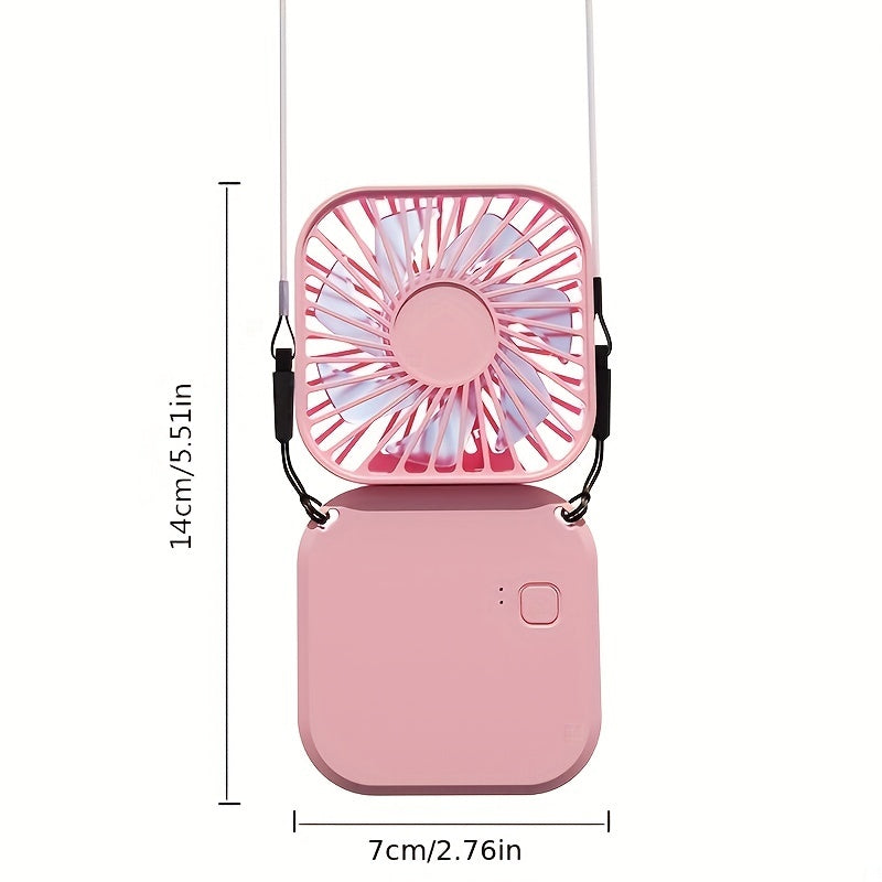 Portable Fan with Adjustable Speeds USB Rechargeable for Travel and Outdoor Activities