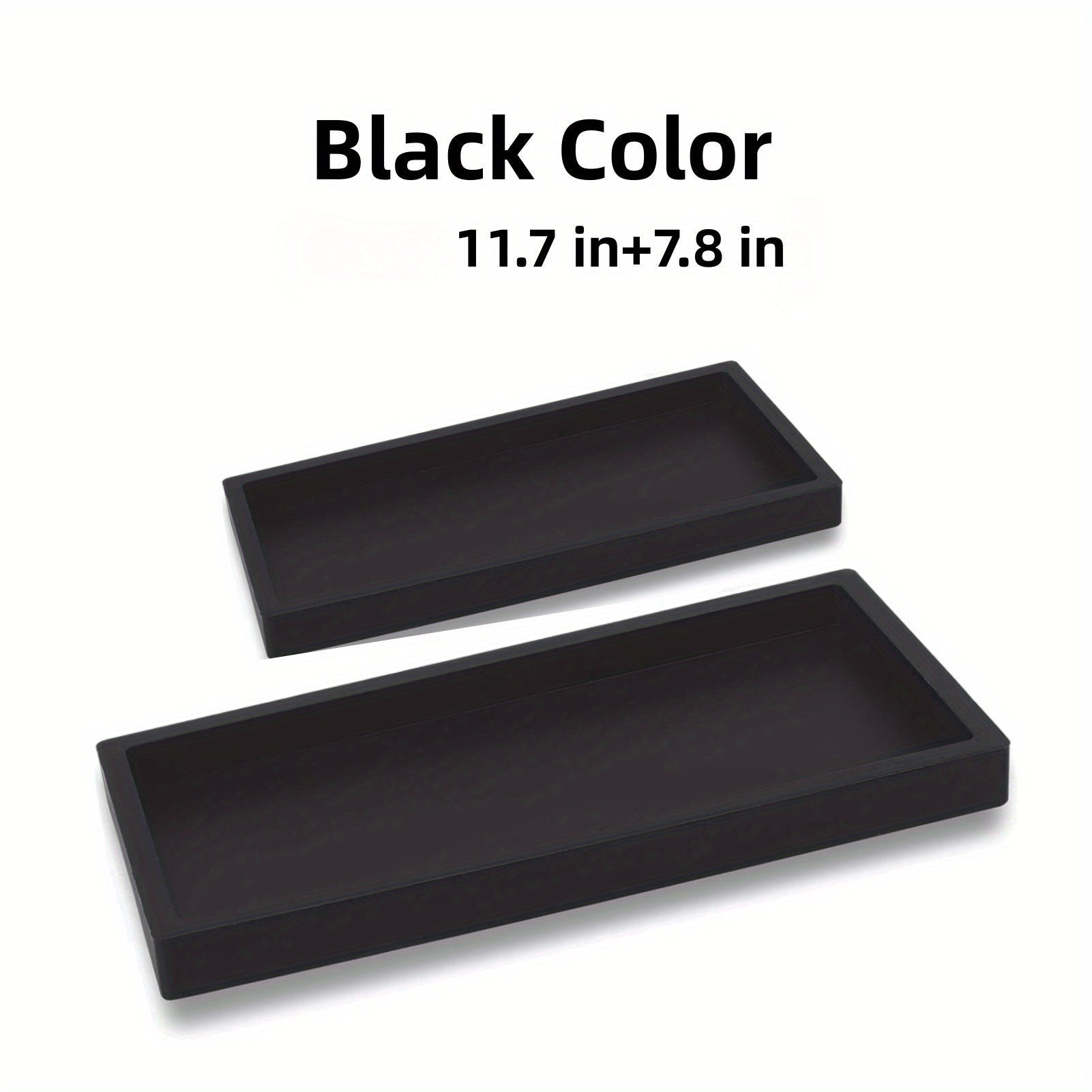 Набор из 2 ударопрочных силиконовых подносов для кухни и ванной