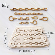 Molde de silicona para cinturón con cremallera en forma de chocolate para caramelos, fondant y repostería, forma 3D