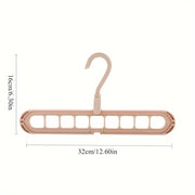 Ko'p funksiyali egiluvchan kiyim osgichi shimlar, ko'ylaklar va sumkalar uchun - uy va mehmonxona foydalanishi uchun mukammal (1 dona).