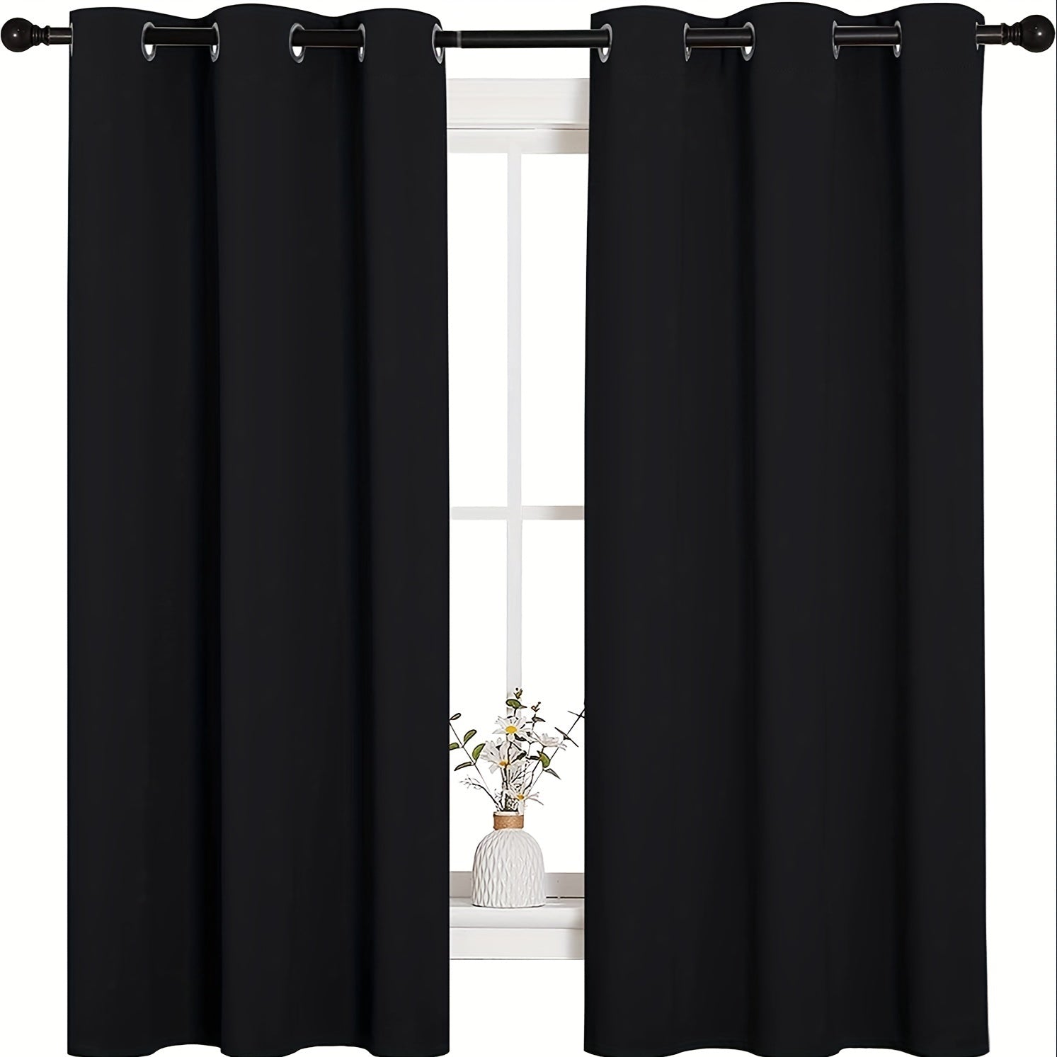 Thick Double-Sided Blackout Curtain for Living Room Bedroom Kitchen Bathroom