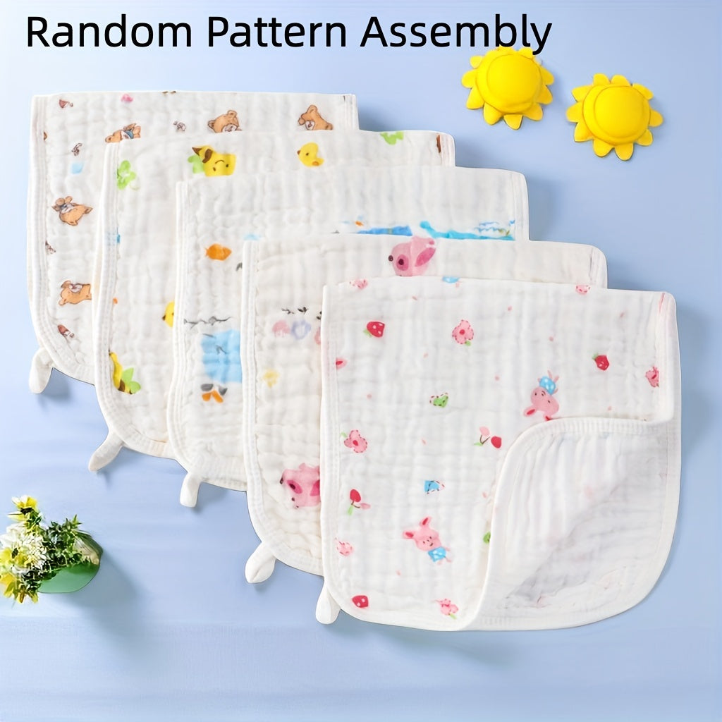 Bola uchun Burp Cloths Muslin 50.8cmX25.4cm 5 ta paket, O'g'il va qizlar uchun