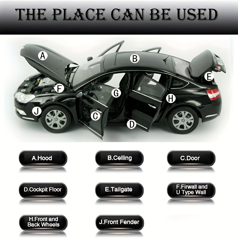 Avtomobil kapotining ovoz o'tkazmaydigan yopishtiriladigan alyuminiy folga ko'pik izolyatsiya padlari