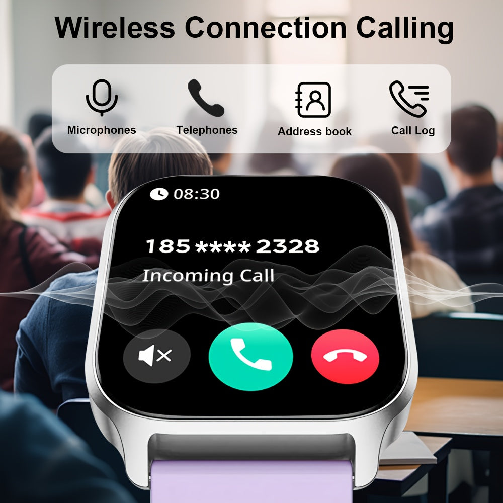 Smartwatch for Men and Women 5.11cm Touch Screen Fitness Tracker 100+ Sports Modes Wireless 5.3 Call and Text Alerts Compatible with Android and iPhone