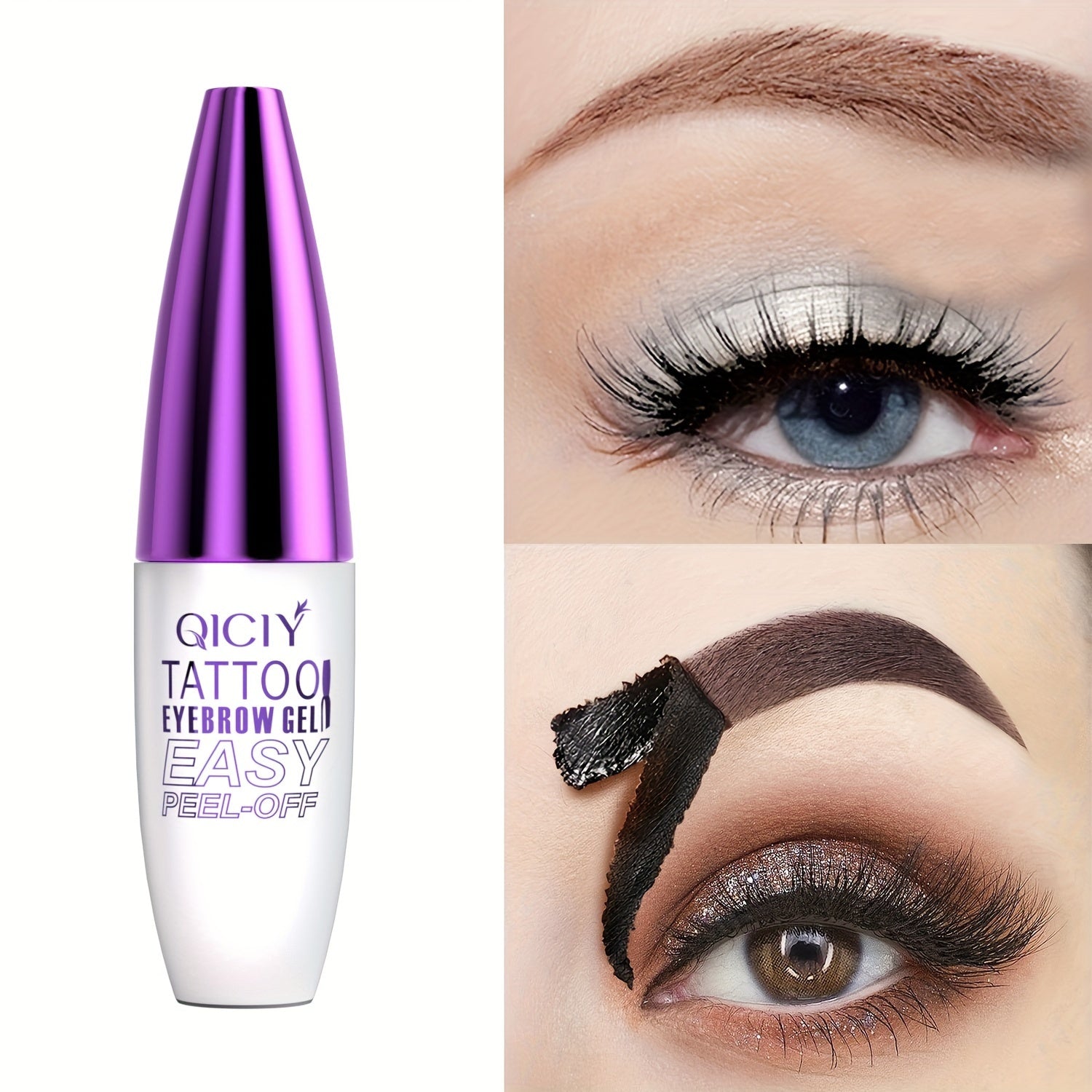 Pasta de gel para cejas a prueba de agua de larga duración y semipermanente