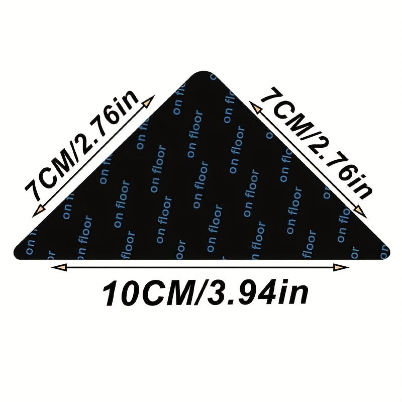 12 Pcs Reusable Washable Non-Slip Acrylic Carpet Pads with Self-Adhesive Rug Grippers