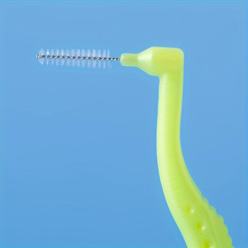 10 dona L-shaklidagi interdental tish cho'tkasi bo'shliq va ortodontik qurilmalarga mos