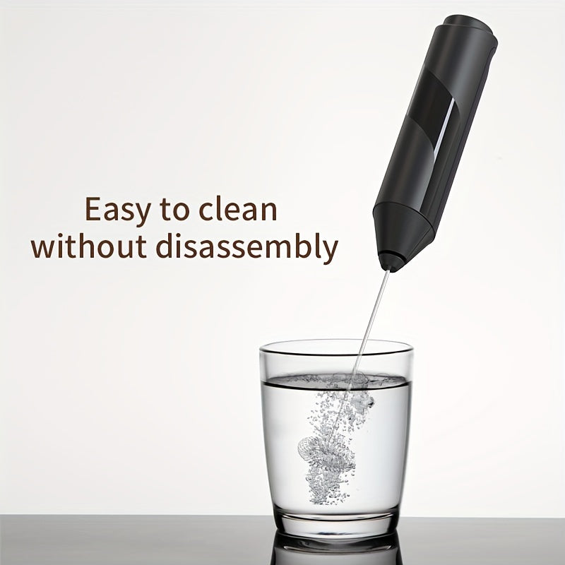 Elektr sut ko'pirtgichi, zanglamas po'latdan yasalgan ushlagich, qaymoq ko'pirtgichi, qo'l bilan ishlatiladigan ko'pik tayyorlagich va aralashtirgich, 9.60 dyuym x 1.37 dyuym