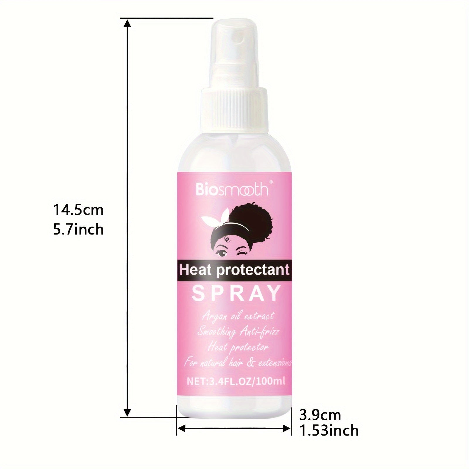 Heat Protectant Spray 100ml Moisturizing Smoothing for All Hair Types