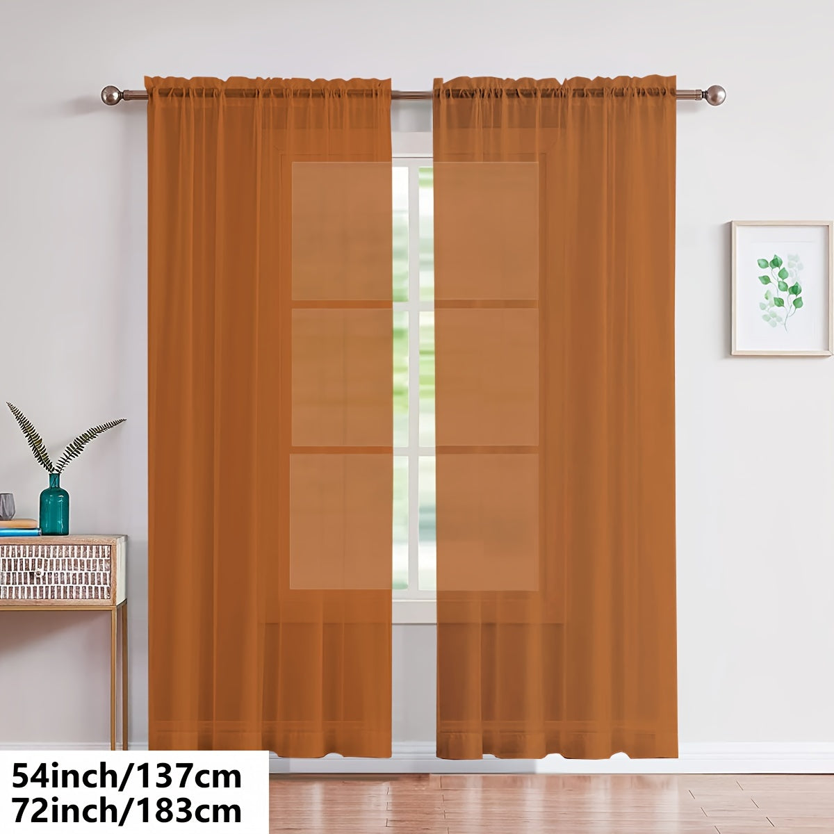 Cortinas de gasa blancas ligeras para sala de estar y dormitorio, transparentes, para barra
