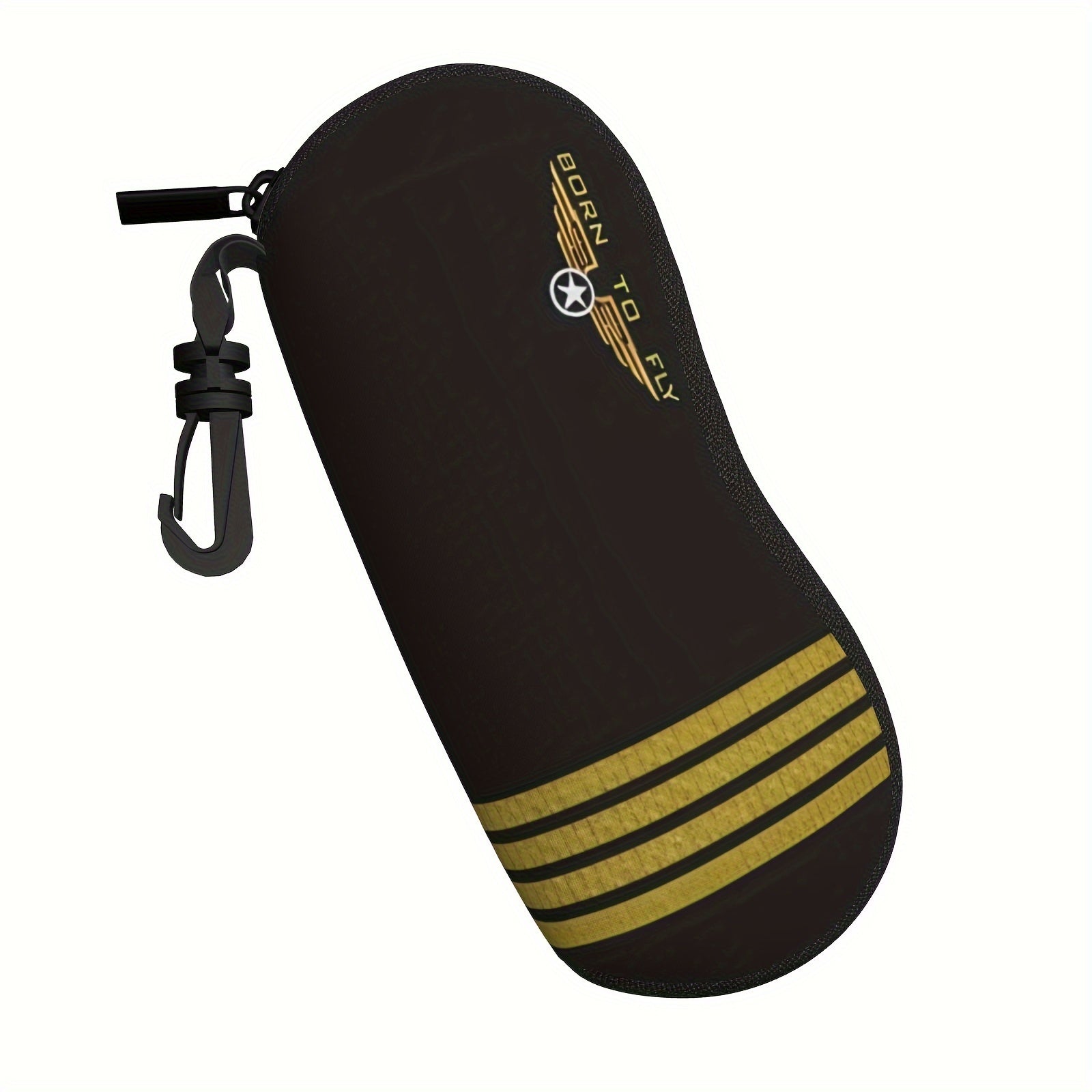 Unisex Durable Lightweight Glasses Case with Zipper Closure