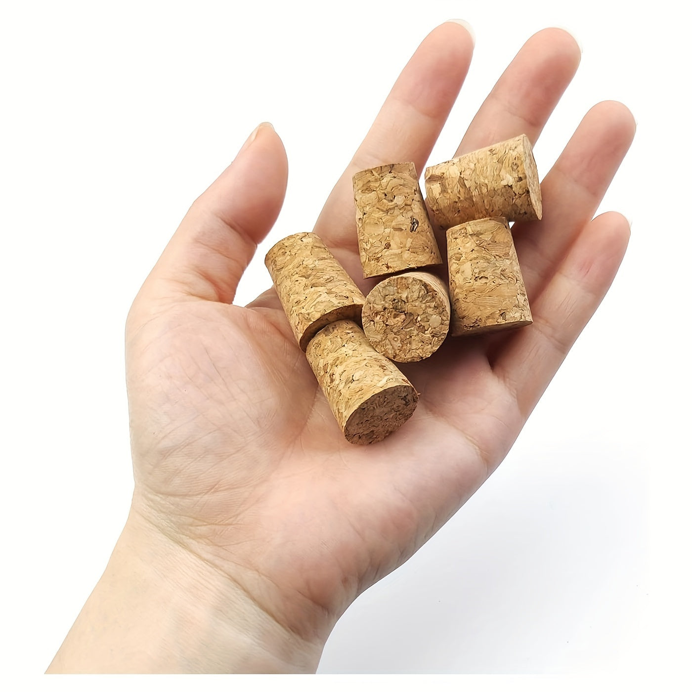 Fifty Premium Tapered Cork Plugs for Wine and Beer Bottles, Home and Bar Use