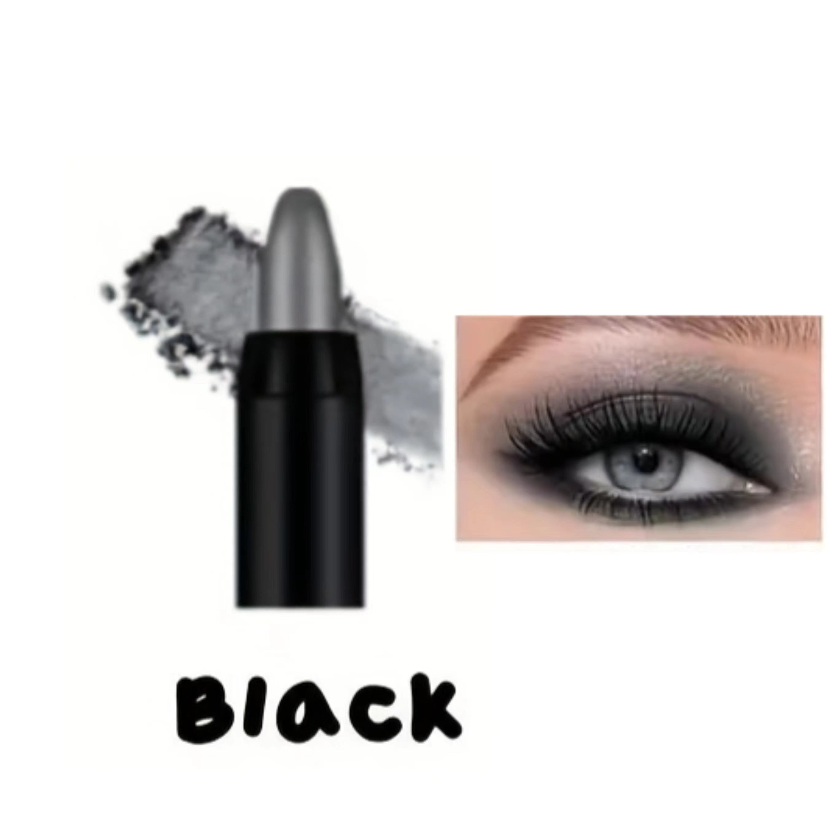 Lápiz de sombra de ojos monocromático con brillo para mujer, resistente al agua, acabado brillante, maquillaje de ojos de alta luminosidad