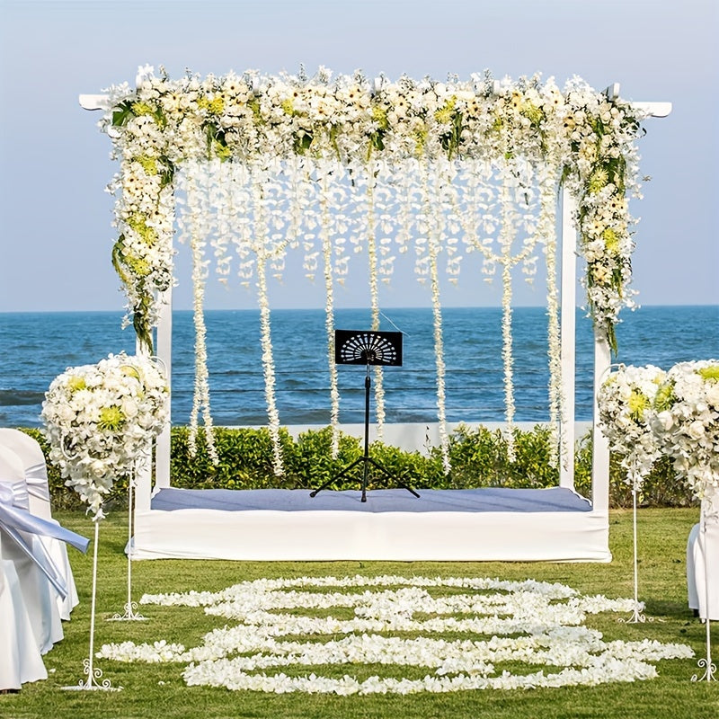 Artificial Wisteria Garland for Weddings and Outdoor Decor 12 Pack