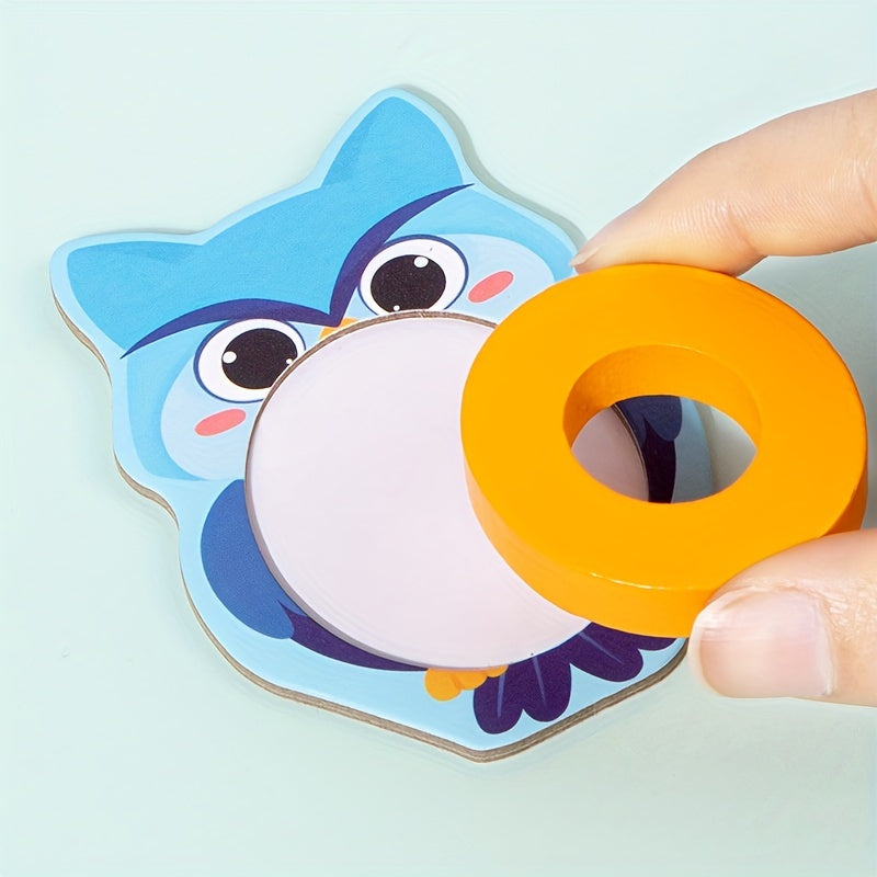 Juego de rompecabezas de letras de madera para niños de 3-6 años, juguete educativo para el aprendizaje temprano