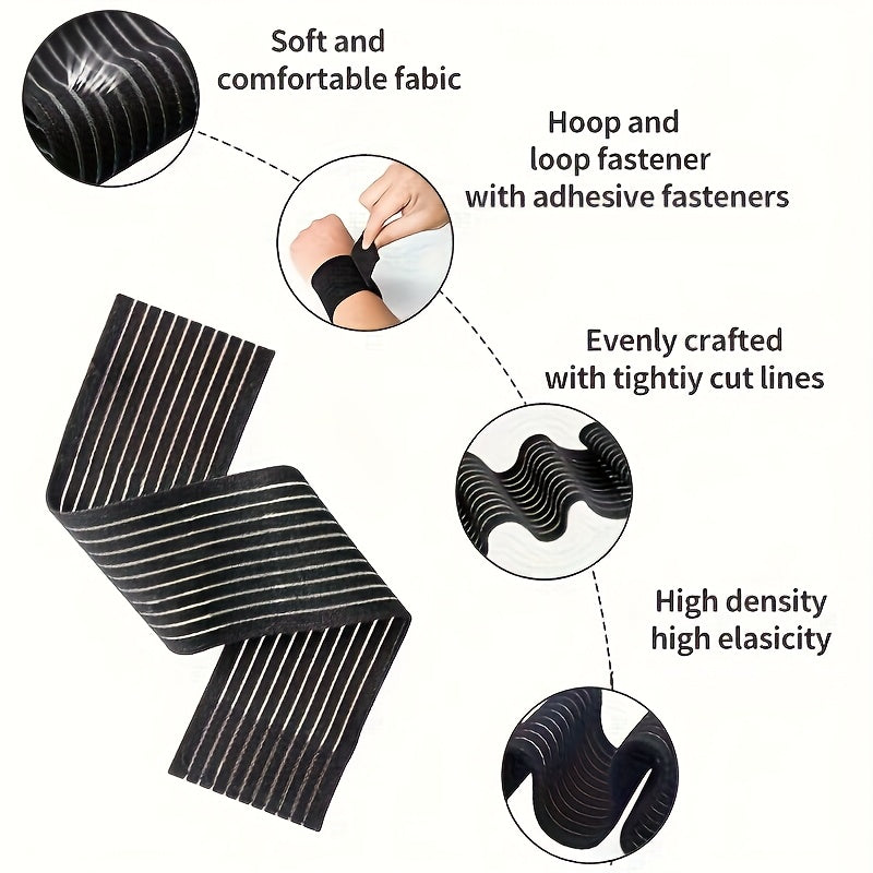 Adult Wrist Brace Compression Strap Adjustable Breathable Black