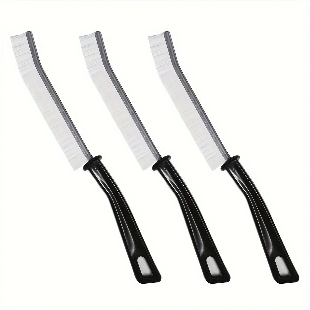 Uzun tutqichli bo'shliqni tozalash cho'tkasi, qattiq sochli, hammom va oshxona uchun, qora va oq