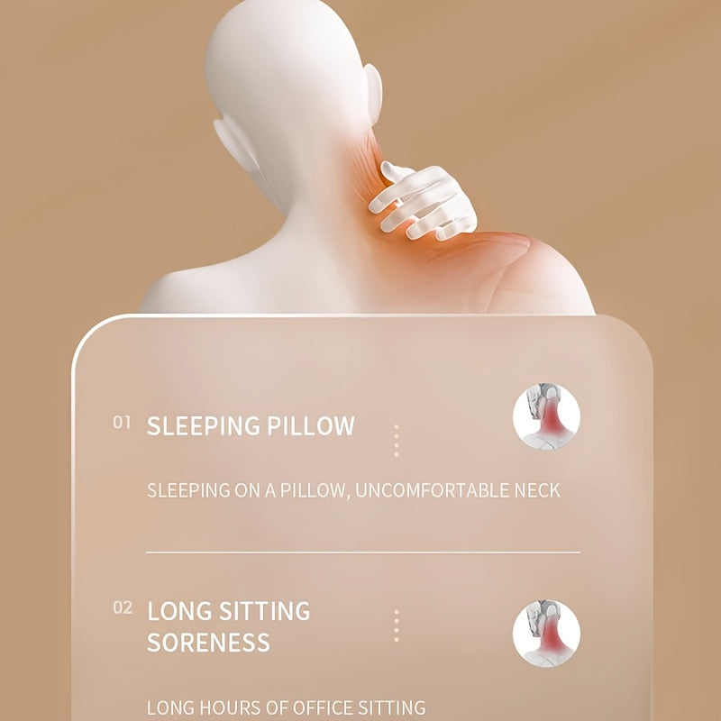 USB orqali zaryadlanadigan isitiladigan bo'yin va yelka massajchisi, turli tananing qismlari uchun inson qo'li massaji - keksa odamlar uchun mukammal sog'liq sovg'asi.