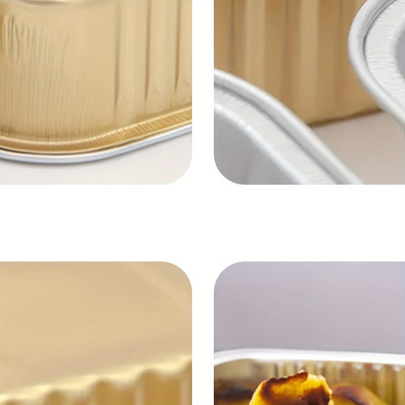 30 Rectangular Baking Boxes with Lids and Spoons for Snacks and Parties