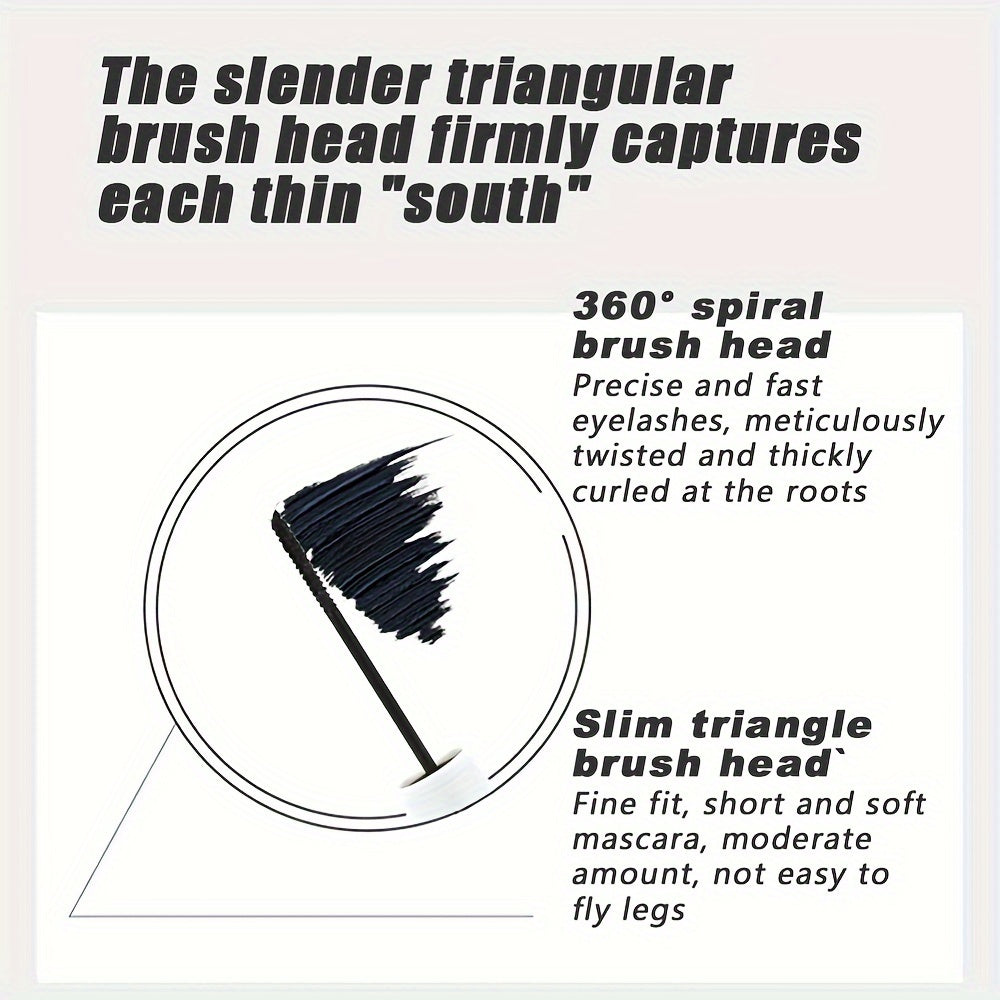 Máscara de rizado para mujer rosa alargadora y voluminizadora a prueba de agua, sin grumos