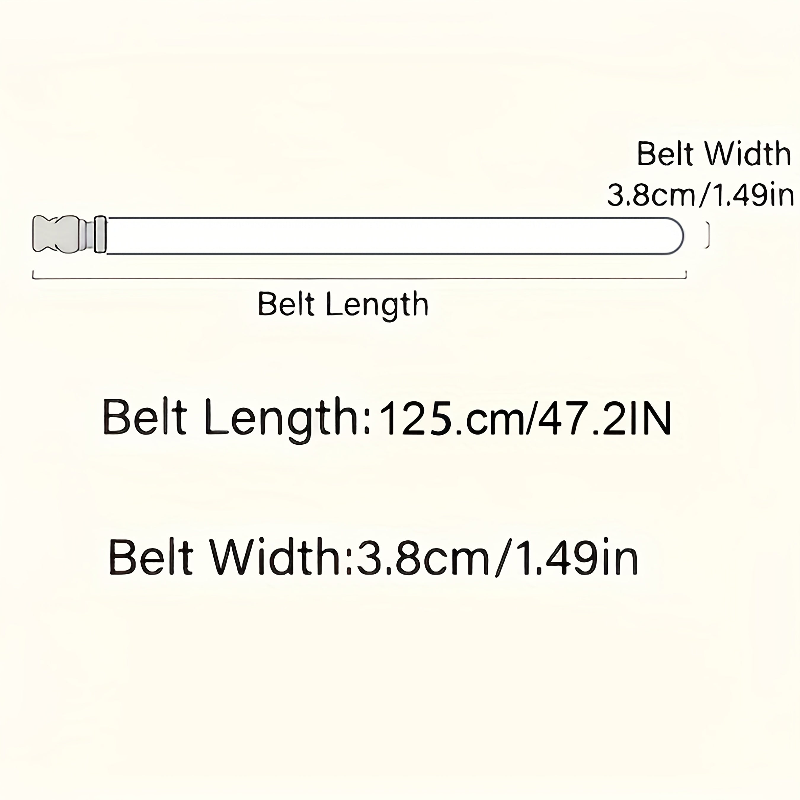 Men's Denim Belts Black Casual Outdoor Sports Training Exercise Adjustable