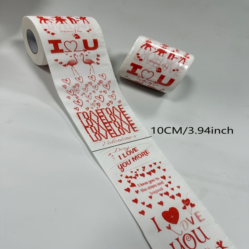 Papel de regalo para San Valentín con corazones rojos y tema de amor, rollo de 100 g