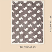 Baby Plush Blanket for Stroller and Nursery Fleece Animal Print Double Layer