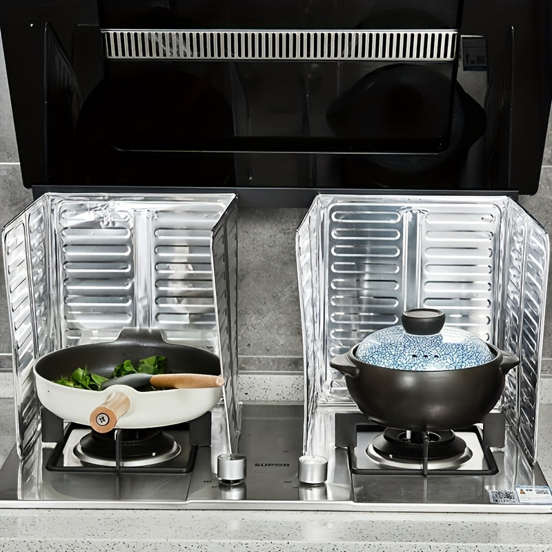 Aluminum Kitchen Stove Splash Guard for Gas and Electric Cooktops
