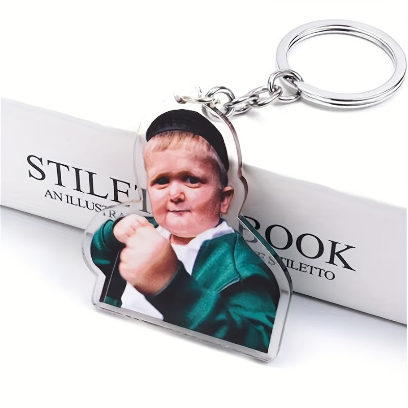 Meme Acrylic Keychain Mini Khabib Hasby Figure Bag Pendant Gift Set