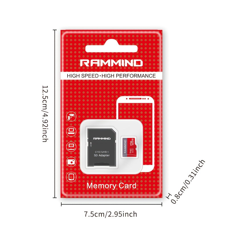 High-Speed Micro SD Card 8GB to 128GB for Smartphones Tablets Cameras