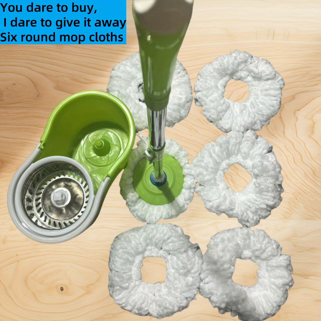 Vanna va ofisni tozalash uchun mikrotoʻlqinli boshli aylanuvchi mop va kova to'plami