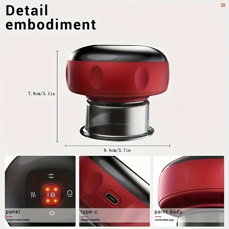 Smart Vacuum Cupping Massager for Home and Travel Suitable for Men and Women