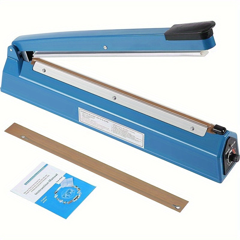 220V Automatic Plastic Bag Sealer Blue Non-Slip Base for Household and Laboratory