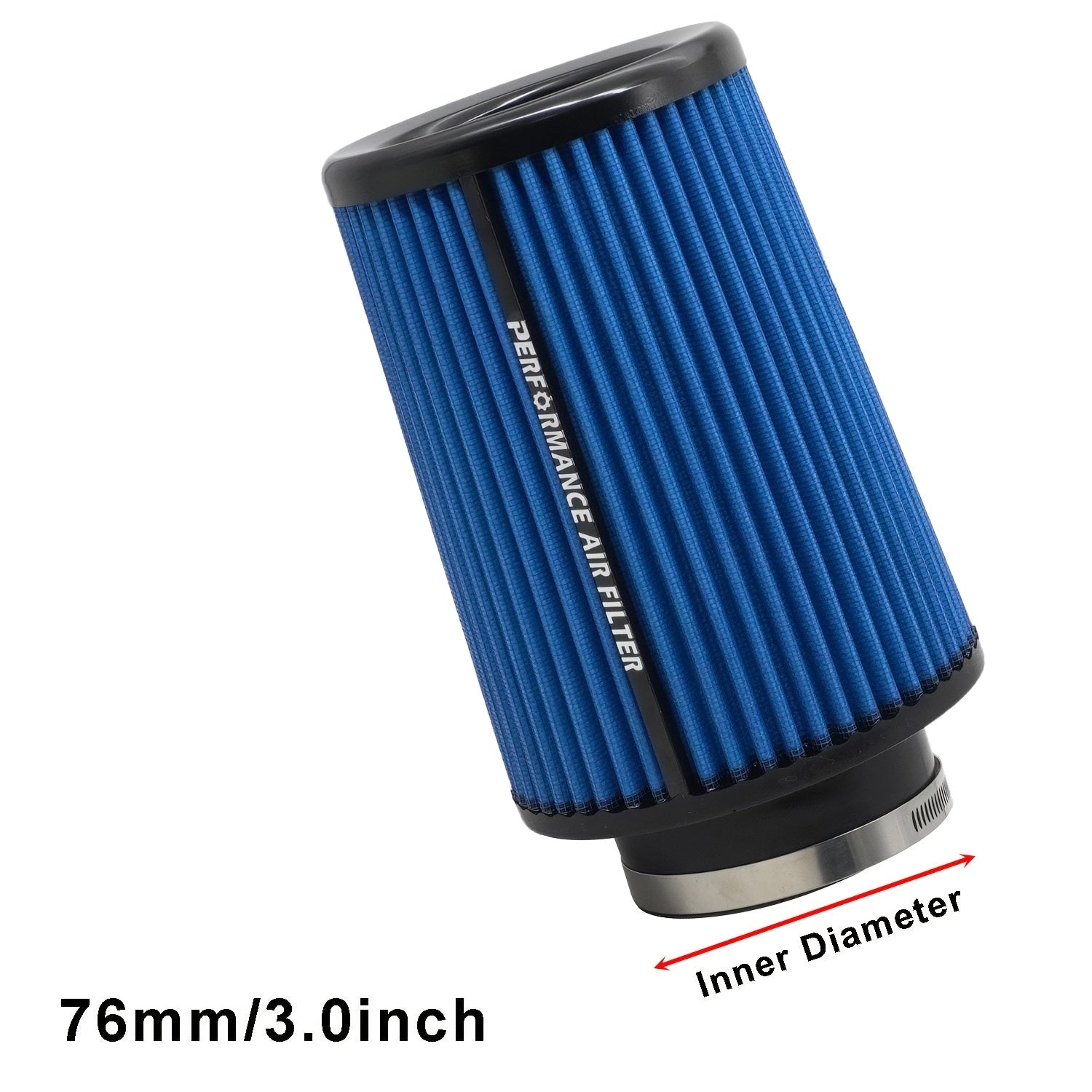 Universal Fit Air Filter Cartridge High Flow Polyester 76MM 90MM 101MM