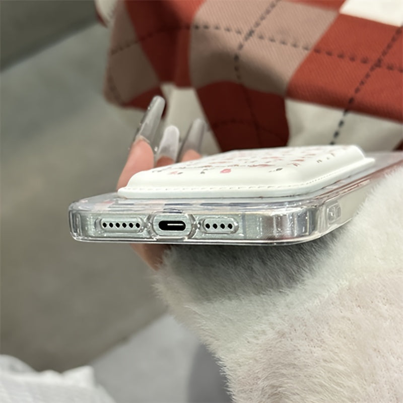 Magnetic Phone Case with Crush Flower Design TPU No Tail for iPhone and Android