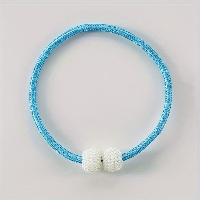 Set of 2 Magnetic Curtain Buckles Space-Saving Tiebacks for Drapery Adjustment