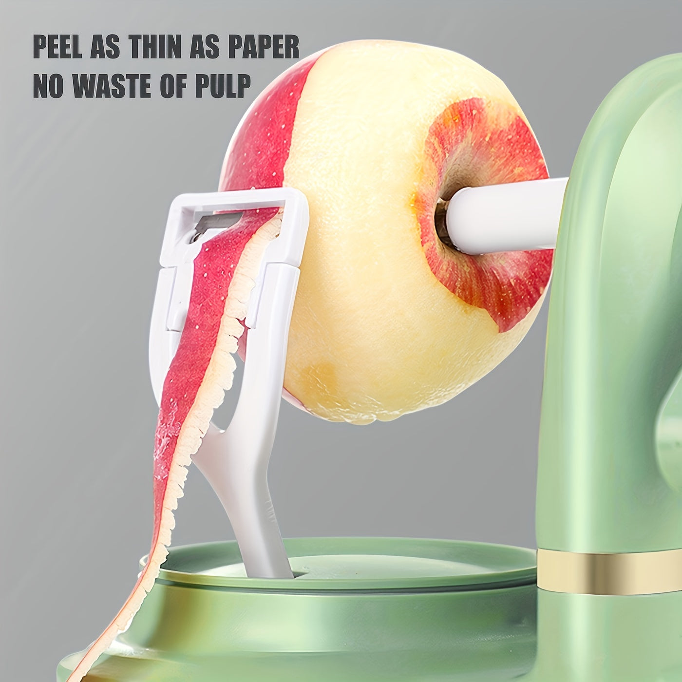 Manual Fruit Peeler for Apples Potatoes and Pears Food-Safe Plastic Kitchen Tool