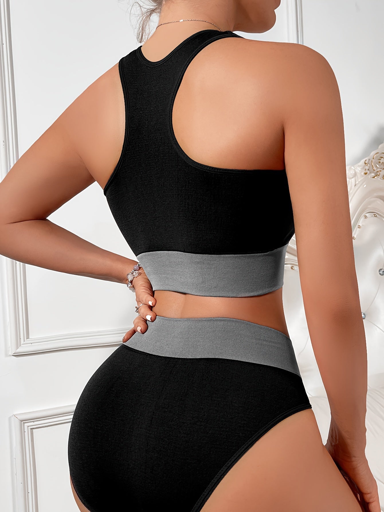 Women's Lingerie Set with Low-Rise Triangle Underwear, Comfortable and Sexy for Fall and Winter