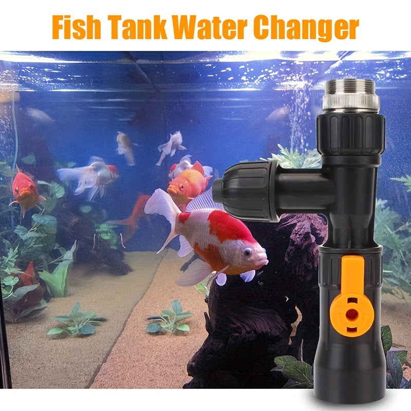 Aquarium Water Changer with Diverter Faucet Connector and Cleaning Tools