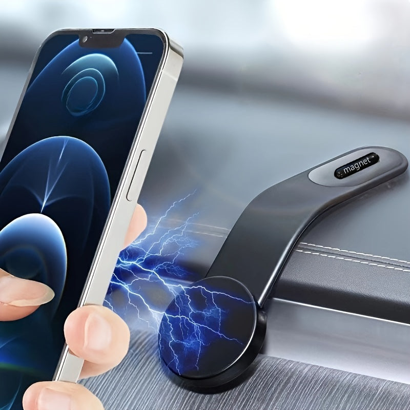 Soporte magnético para coche universal para teléfono, soporte de tablero de ABS, plegable y flexible