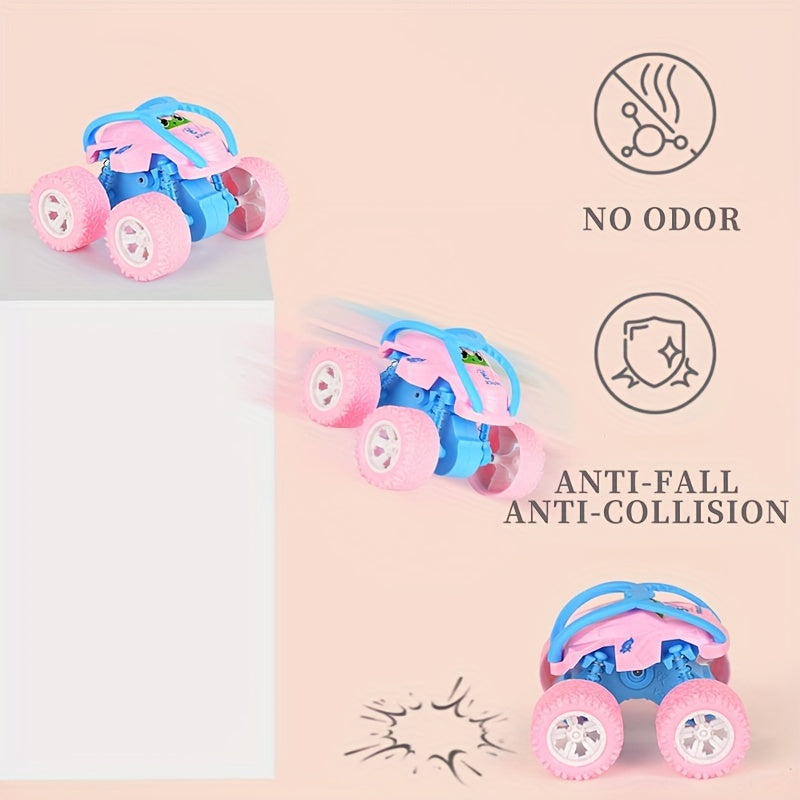 Coche de juguete resistente para todoterreno para niños de 3+ con neumáticos de goma y diseño colorido